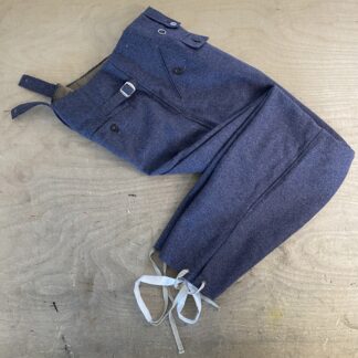 Feldhose M43 (Keilhose) for Luftwaffe (made of blaugrau wool) size 48 - brand new