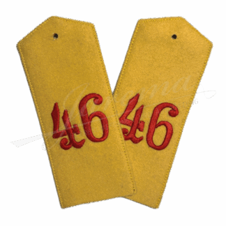 Hand-embroidered numbers