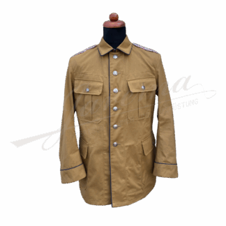 Schutztruppe tunic M1896 made of khaki cotton twill
